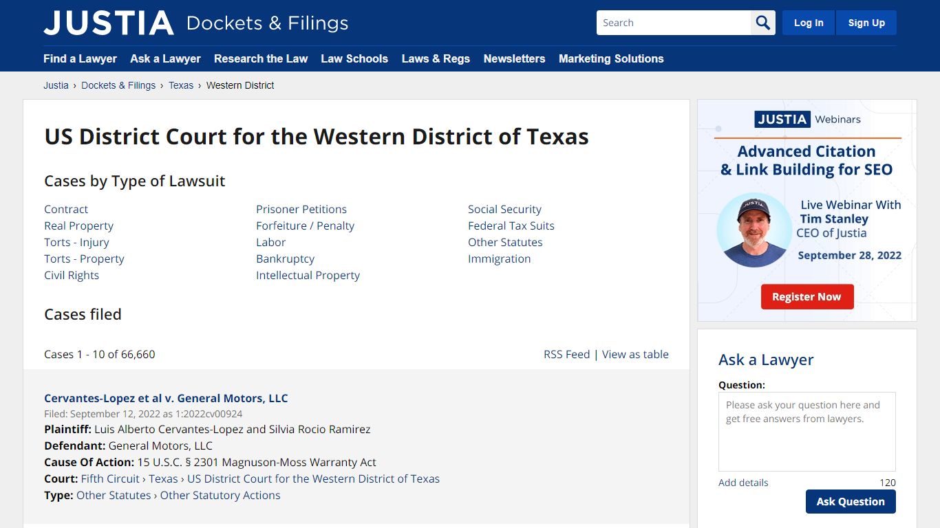US District Court for the Western District of Texas